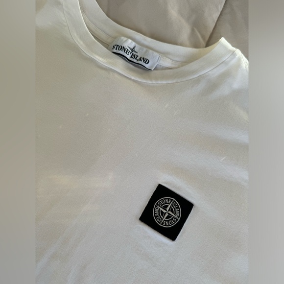 Stone Island White T-Shirt - Picture 2 of 4